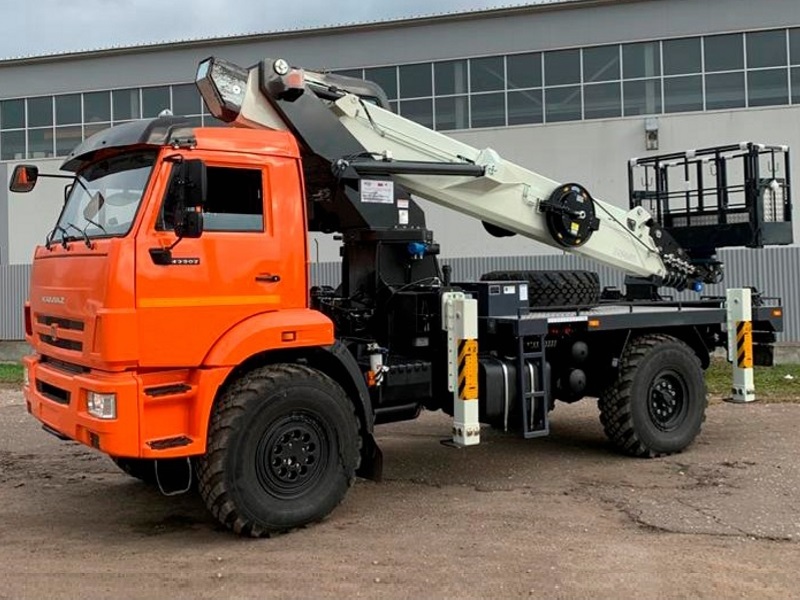 Автовышка Dasan DS-350 34,6 м на базе КАМАЗ-43502