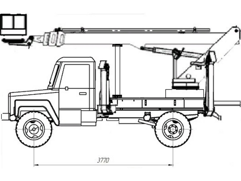 Автовышка ПСС-131.22Э 22 м на базе ГАЗ-33088