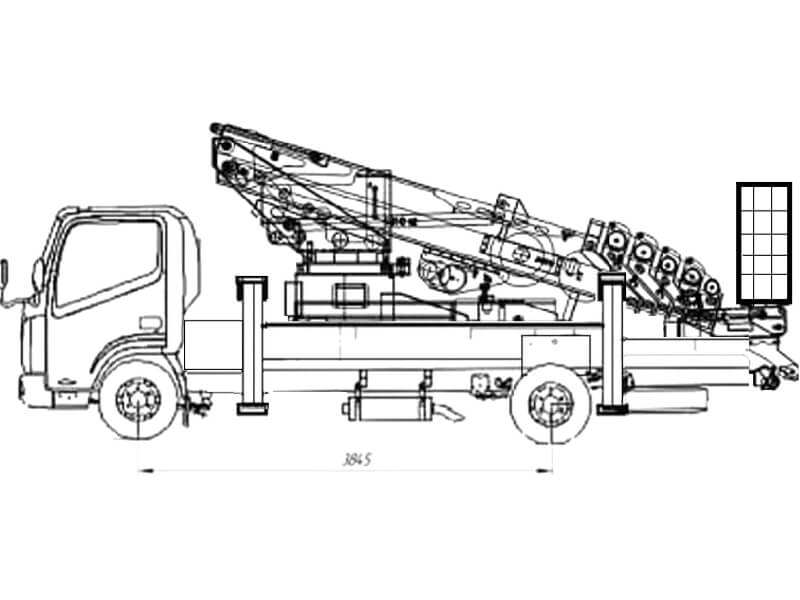 Автовышка Novas-250 25 м на базе JAC N90