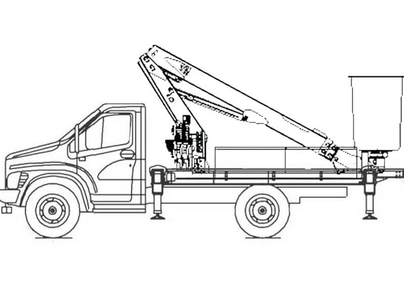 Автовышка Dasan DAP-130S 13 м на базе ГАЗон NEXT (ГАЗ-C41R33)