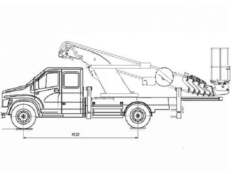 Автовышка Novas 210 21 м на базе ГАЗон NEXT ГАЗ-C42R33