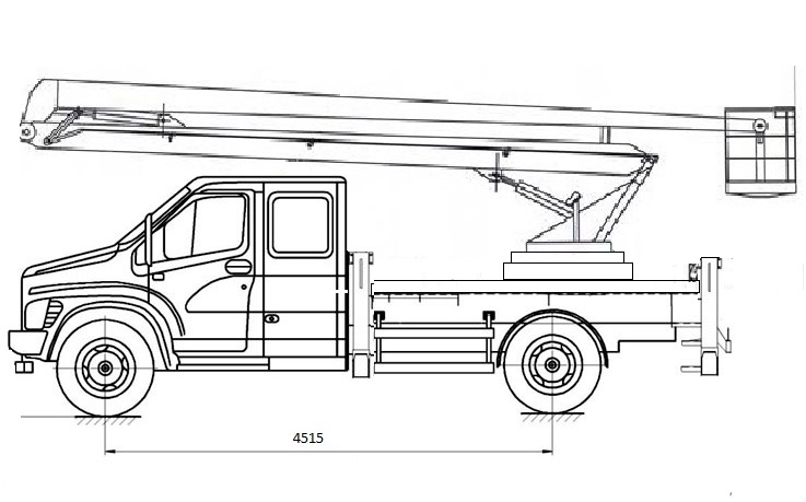Автовышка ПМС 318-02 18 м на базе ГАЗон NEXT (ГАЗ-С42R33)