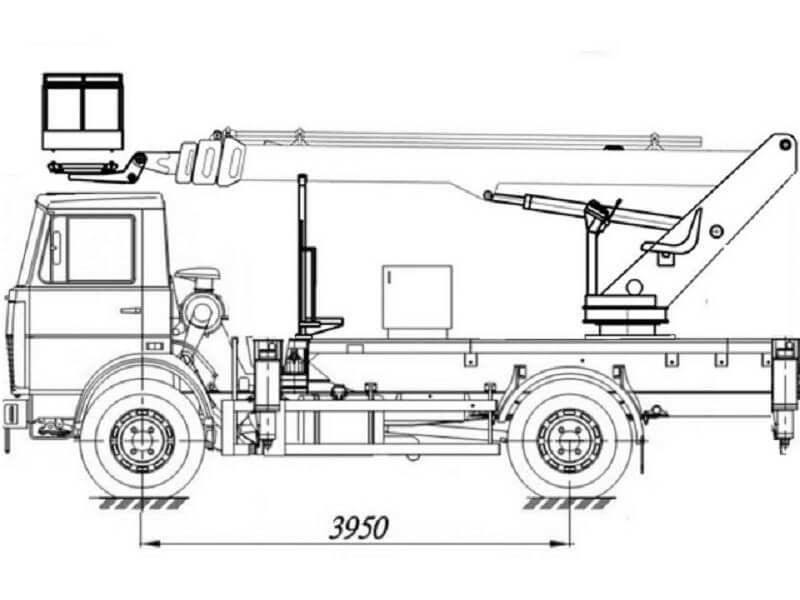 Автовышка ПСС-131.24Э 24 м на базе МАЗ-457043