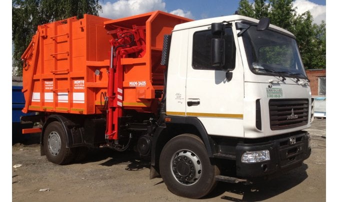Мусоровоз МАЗ с боковой загрузкой МК-3553-04 (повыш.производительности)