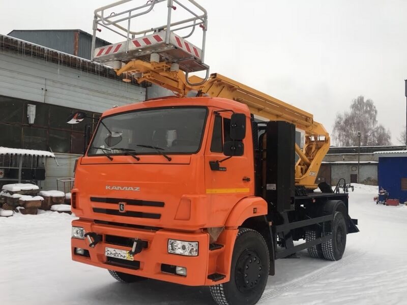 Автовышка КЭМЗ АПТ-18.06 18 м на базе КАМАЗ-43253