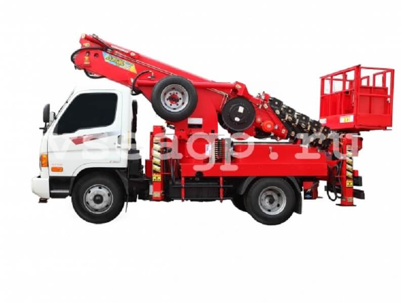 Автовышка Novas-250 25 м на базе Hyundai HD78