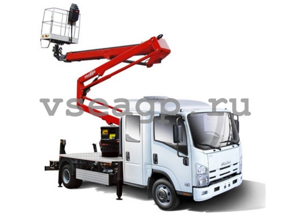 Автовышка Socage DA-324 24 м на базе Isuzu NPR 75 LL / LK