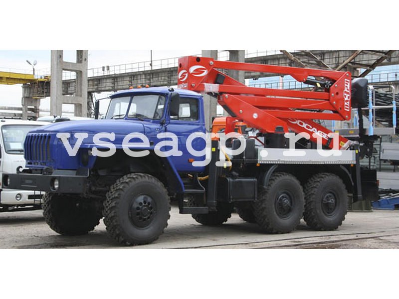 Автовышка Socage DA-328 28 м на базе Урал-4320
