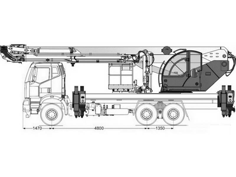 Автовышка АГП-36-5К 36 м на базе FAW J6 CA3250