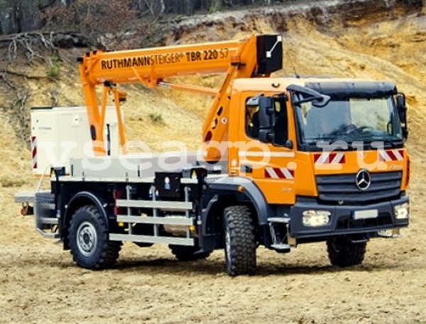 Автовышка Ruthmann TBR 220 22 м на базе Mercedes-Benz Atego