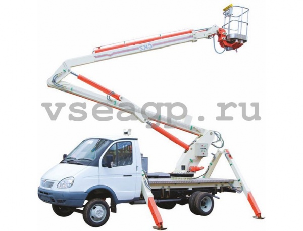 Автовышка Локтевой подъемник LP-16 16 м на базе ГАЗ-330202