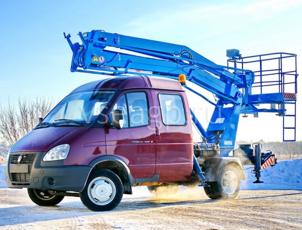 Автовышка ПМС 212-02 12 м на базе ГАЗ-33023