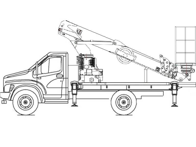 Автовышка Dasan CT-190L 19 м на базе ГАЗон NEXT (ГАЗ-C41R33)