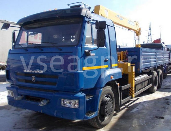 КАМАЗ бортовой 65117 с КМУ SOOSAN SCS 736 LII
