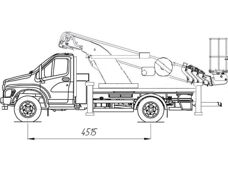 Автовышка Novas 210 21 м на базе ГАЗон NEXT ГАЗ-С41R13