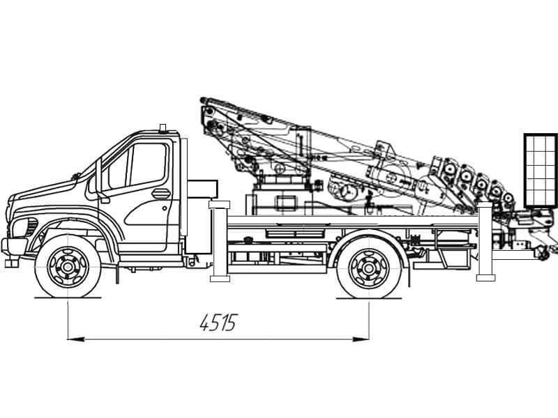 Автовышка Novas-250 25 м на базе ГАЗон NEXT (ГАЗ-С41R13)