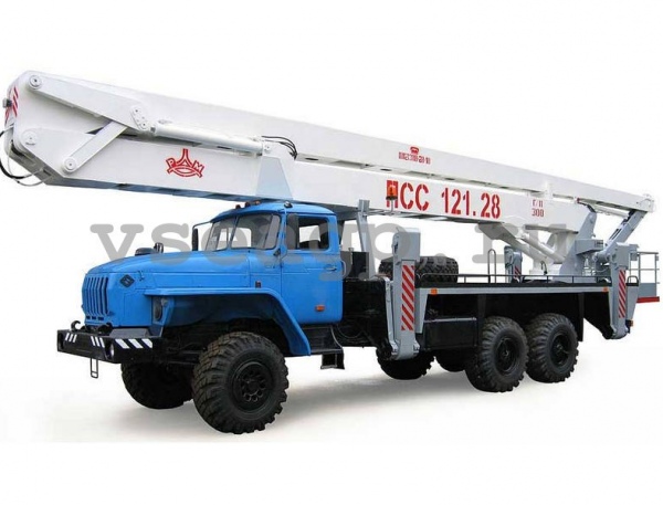 Автовышка ПСС-121.28 28 м на базе УРАЛ-4320