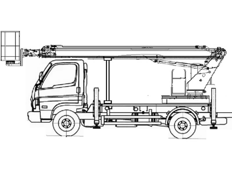 Автовышка Novas SJ-28 28 м на базе JAC N75