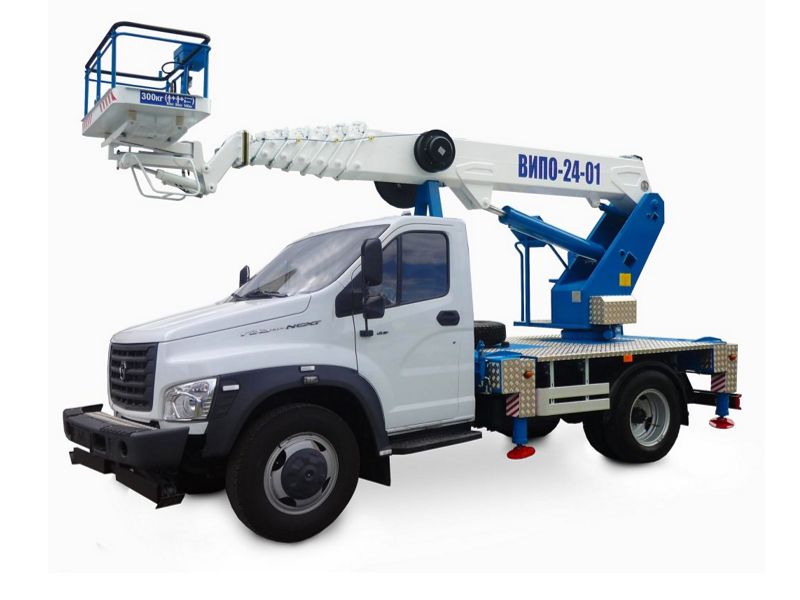 Автовышка ВИПО-24-01 люлька вперёд 24 м на базе ГАЗон NEXT (C41R13)