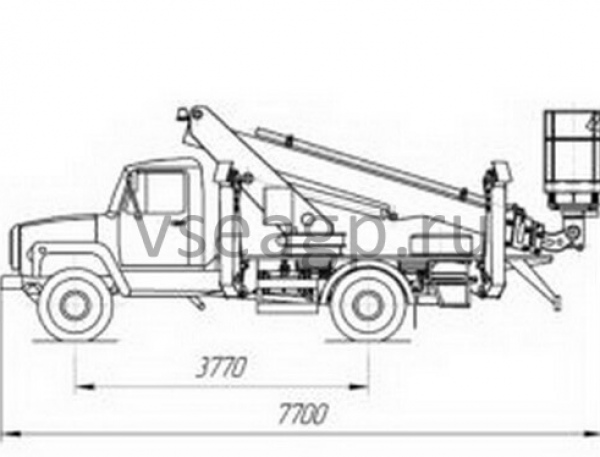 Автовышка ПСС-131.18Э 18 м на базе ГАЗ-3309
