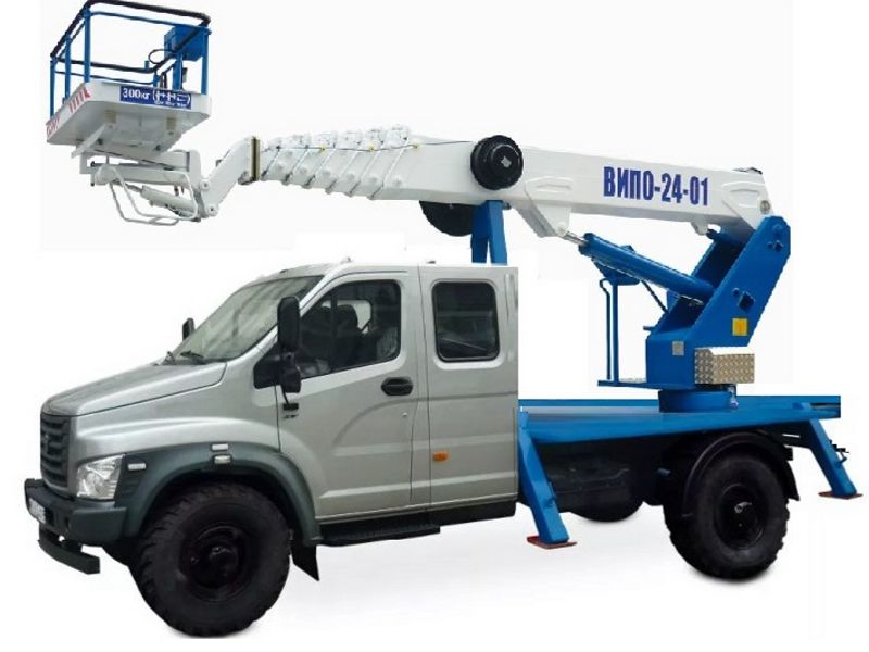 Автовышка ВИПО-24-01 люлька вперёд 24 м на базе ГАЗ Садко NEXT (ГАЗ-С42А43)