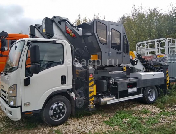 Автовышка Novas 320 32 м на базе Isuzu ELF