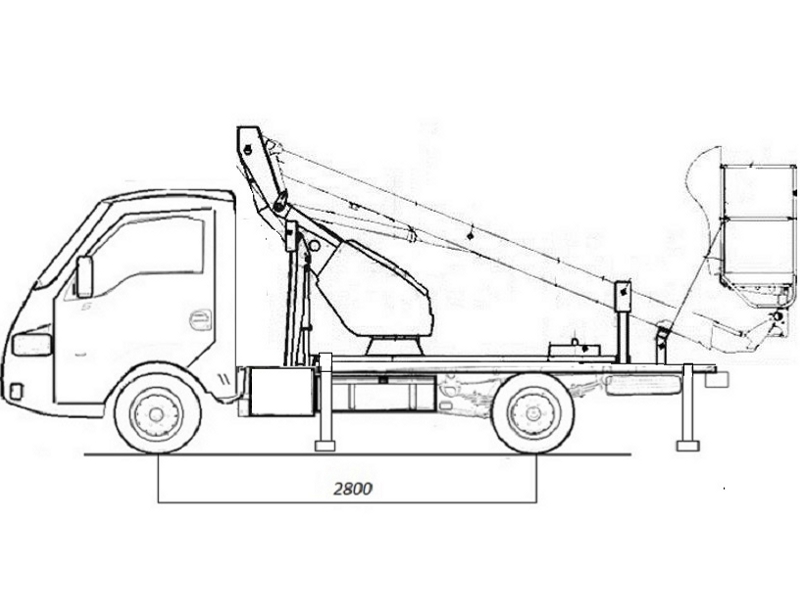 Автовышка ВС-18Т-07 18 м на базе Dongfeng Captain-T