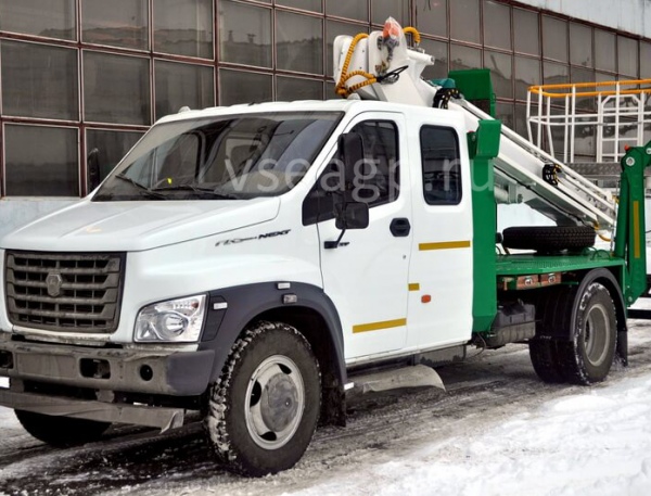 Автовышка ПСС-131.18Э 18 м на базе ГАЗон NEXT ДК (ГАЗ-C42R33)
