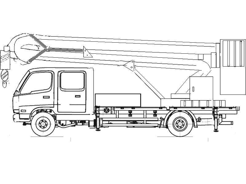 Автовышка XZJ5066JGK 15 м на базе JMC JX1060TS