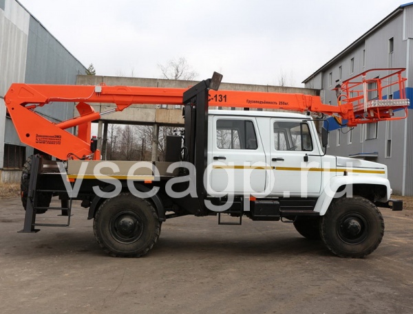Автовышка ПСС-131.22 22 м на базе  ГАЗ-33081 ДК