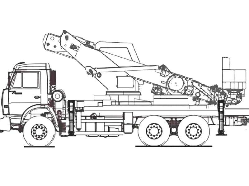 Автовышка Hansin HS3870 38 м на базе КАМАЗ-65117