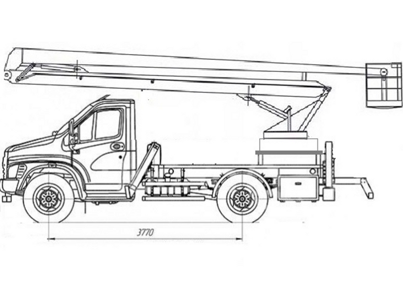 Автовышка ПМС 318-02 18 м на базе ГАЗон NEXT (C41R13)
