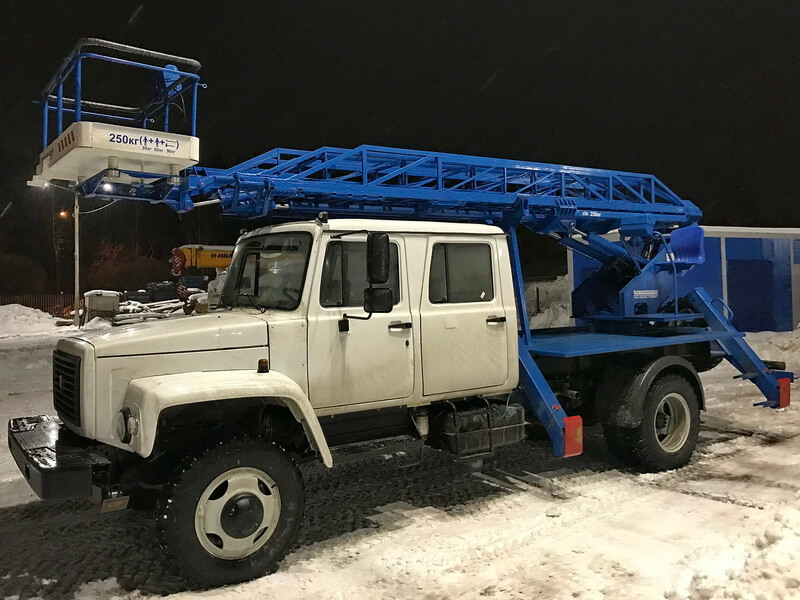 Автовышка ВИПО-18-01 решётка 18 м на базе ГАЗ-33086 ДК