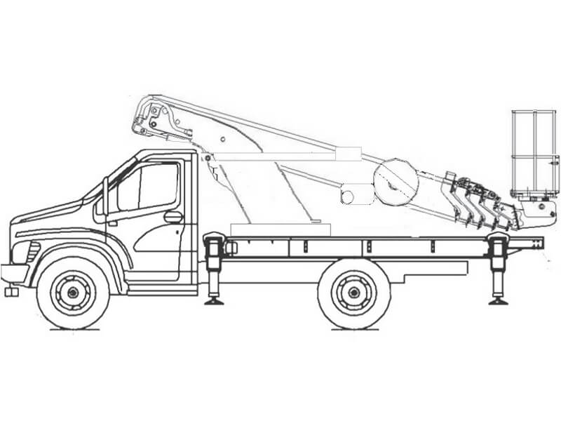 Автовышка Novas 210 21 м на базе ГАЗон NEXT ГАЗ-C41R33