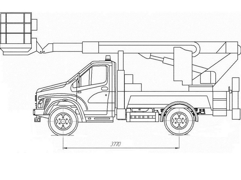 Автовышка ВС-18Т 18 м на базе ГАЗон NEXT (ГАЗ-С41А23)
