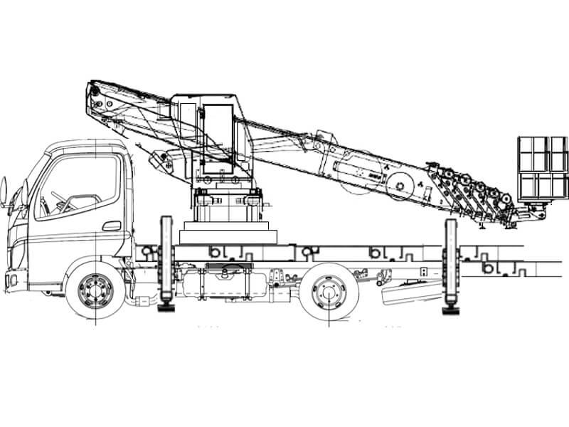Автовышка Novas 300 30 м на базе Foton C8215
