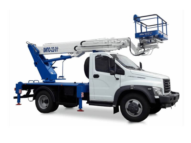 Автовышка ВИПО-22-01 люлька вперёд 22 м на базе ГАЗон NEXT (ГАЗ-C41R13)