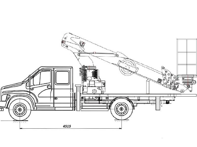 Автовышка Dasan CT-190L 19 м на базе ГАЗон NEXT (ГАЗ-C42А43)