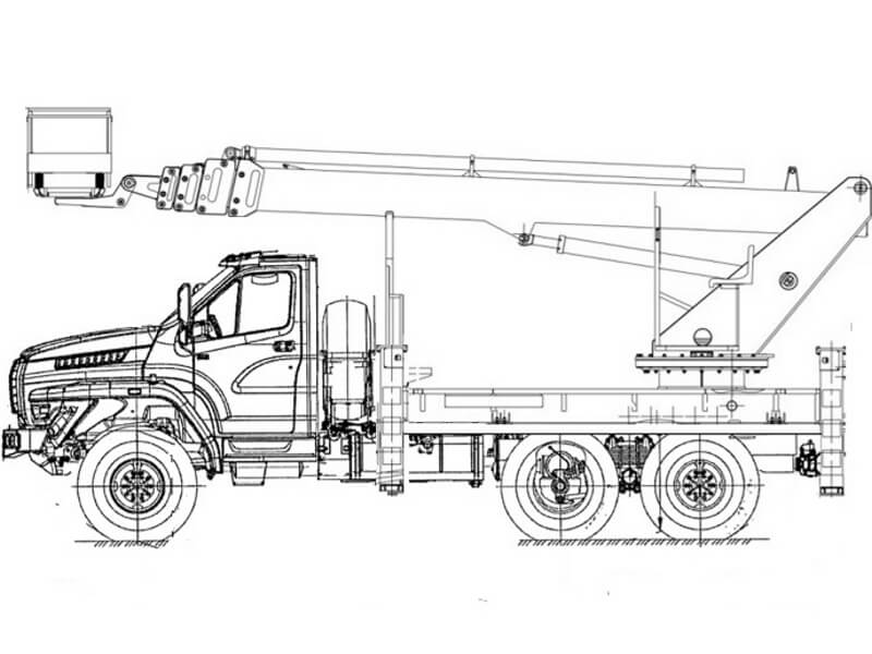 Автовышка ПСС-131.28Э 28 м на базе УРАЛ-4320 NEXT