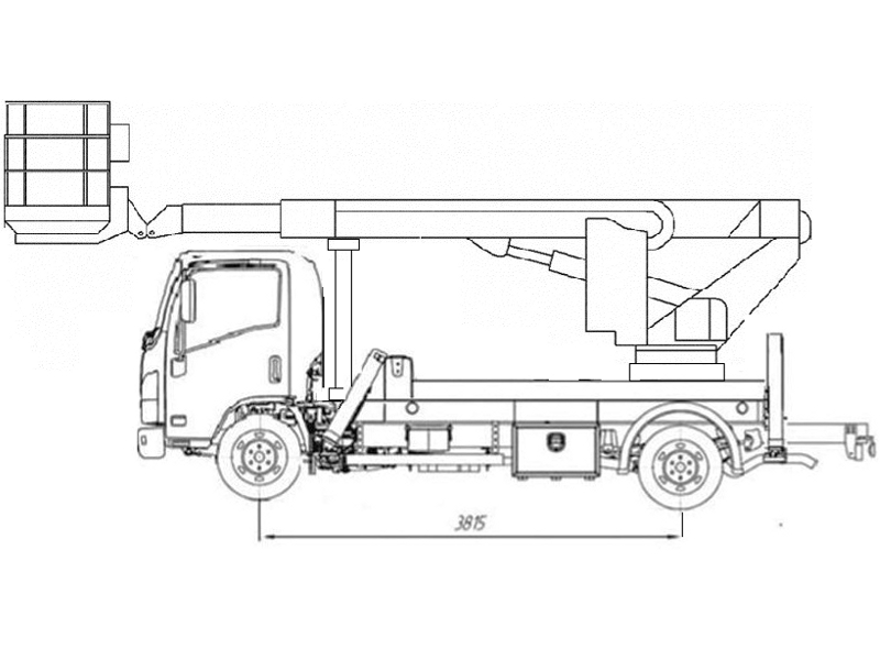 Автовышка ВС-18Т 18 м на базе Isuzu Elf